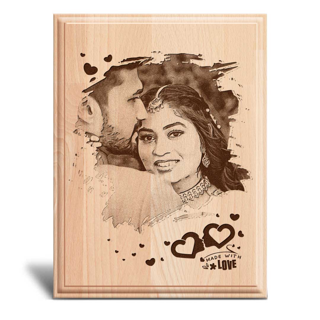 customised wooden engraving