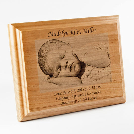 customised wooden engraving