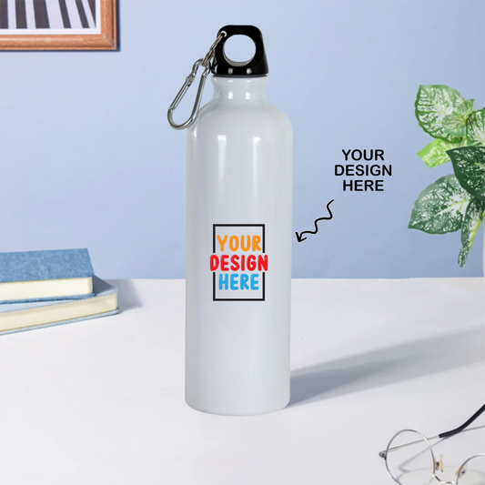 customised white bottle